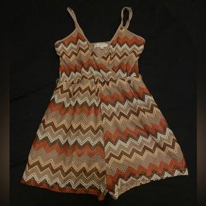 Ultra flirt, size Medium, zig zag, romper